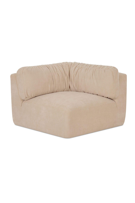 Modern European furniture - Chenille Corner Sofa - www.oroa.com