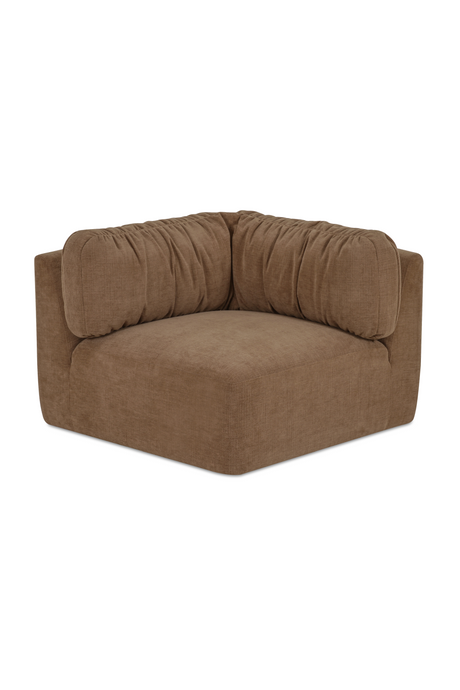 Modern European furniture - Chenille Corner Sofa - www.oroa.com