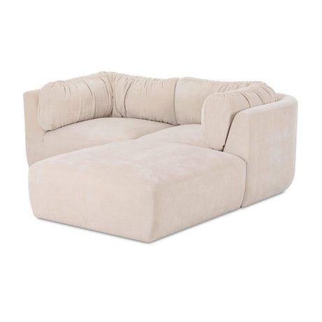 Modern European furniture - Chenille Sectional Corner Sofa - www.oroa.com