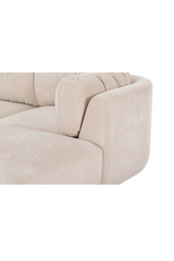 Modern European furniture - Chenille Sectional Corner Sofa - www.oroa.com
