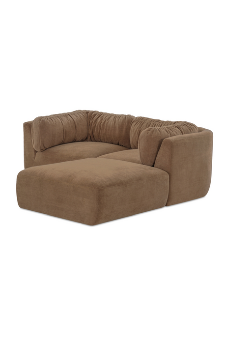 Modern European furniture - Chenille Sectional Corner Sofa - www.oroa.com