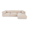 Modern European furniture - Chenille Lounge Modular Sofa - www.oroa.com