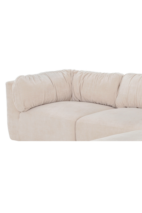 Modern European furniture - Chenille Lounge Modular Sofa - www.oroa.com
