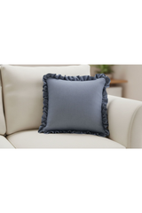 Modern European furniture - Ruffled-Edge Linen Cushion - www.oroa.com