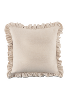 Modern European furniture - Ruffled-Edge Linen Cushion - www.oroa.com
