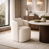 Swivel Upholstered Dining Chair | Novi Living Cecil