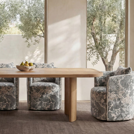 Swivel Upholstered Dining Chair | Novi Living Cecil