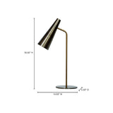 Modern European furniture - Brass Conical Table Lamp - www.oroa.com