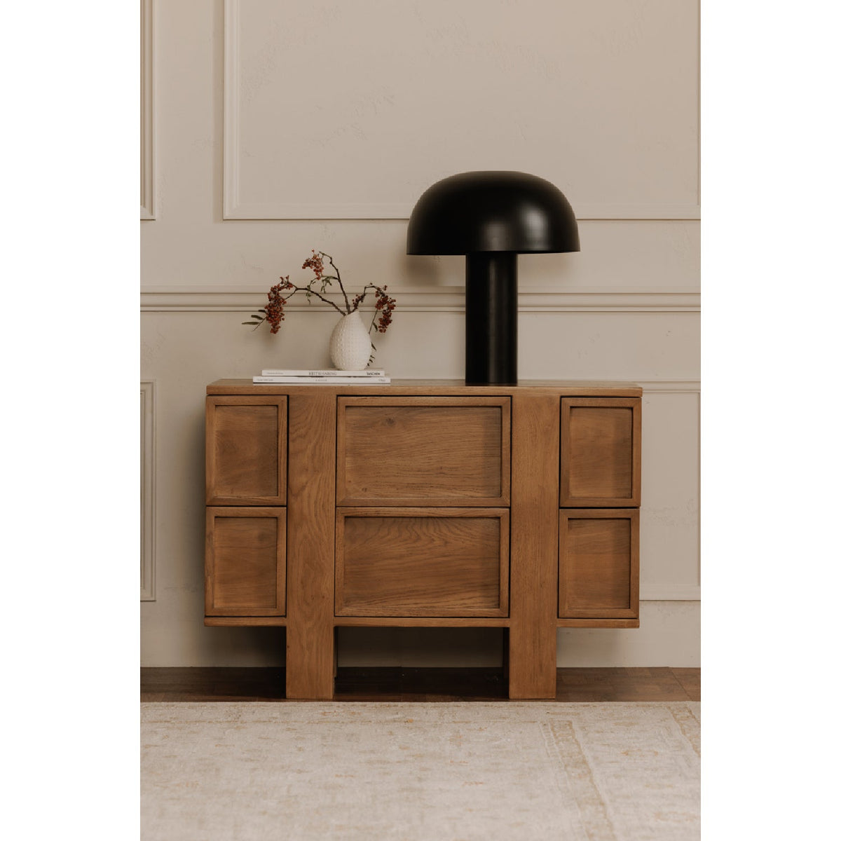 Modern European furniture - Black Dome Table Lamp - www.oroa.com
