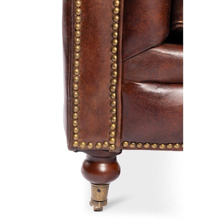 Modern European furniture - Tufted Chesterfield Leather Sofa - www.oroa.com