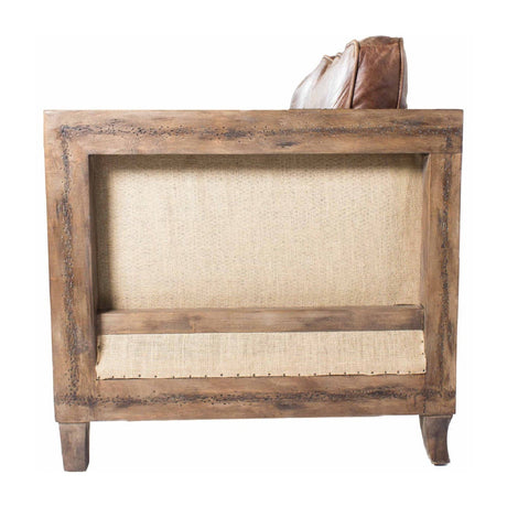 Modern European furniture - Brown Leather Rustic Sofa - www.oroa.com