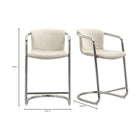 Modern European furniture - Cantilevered Counter Stool Set (2) - www.oroa.com