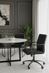 Modern European furniture - Grain Leather Office Chair - www.oroa.com