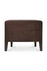 Modern European furniture - Distressed Black 2-Drawer Nightstand - www.oroa.com