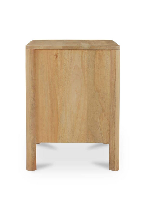 Modern European furniture - 2-Drawer Mango Wood Nightstand - www.oroa.com