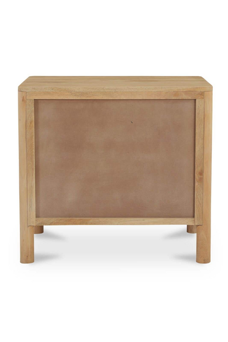 Modern European furniture - 2-Drawer Mango Wood Nightstand - www.oroa.com