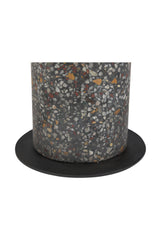 Modern European furniture - Black Iron Accent Table - www.oroa.com