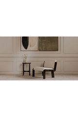 Modern European furniture - Round Travertine Accent Table - www.oroa.com