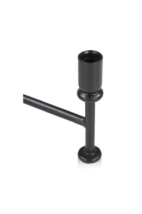 Modern European furniture - Black Metal Candle Holder - www.oroa.com