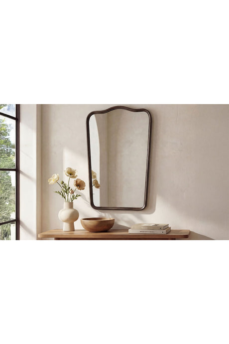 Modern European furniture - Cast Aluminum Wall Mirror - www.oroa.com