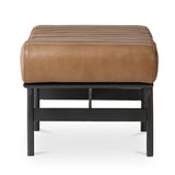 Modern European furniture - Channeled Leather Bench - www.oroa.com