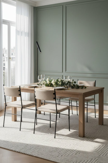 Modern European furniture - Hammered Metal Frame Dining Chair - www.oroa.com