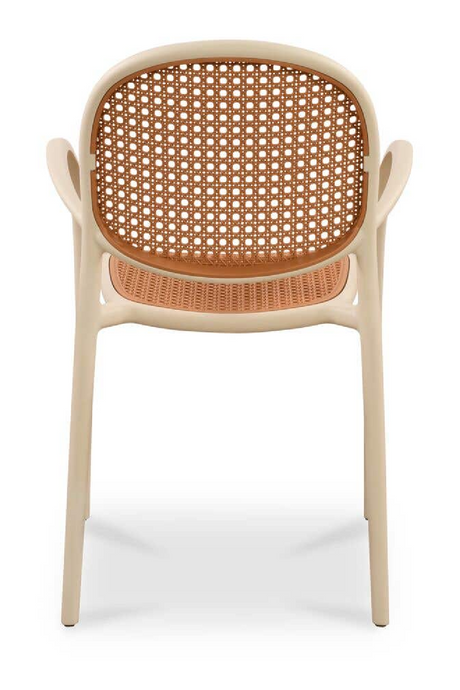 Modern European furniture - Woven Design Outdoor Dining Chairs (2) - www.oroa.com