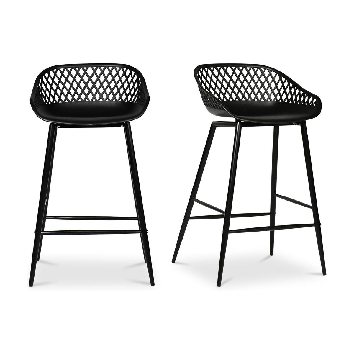 Modern European furniture - Diamond-Mesh Indoor/Outdoor Counter Stools (2) - www.oroa.com
