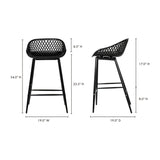 Modern European furniture - Diamond-Mesh Indoor/Outdoor Counter Stools (2) - www.oroa.com
