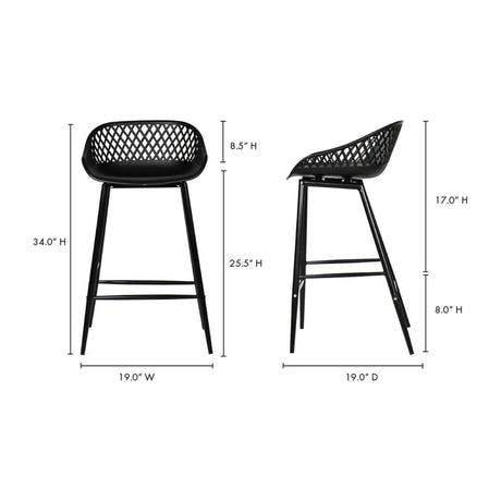 Modern European furniture - Diamond-Mesh Indoor/Outdoor Counter Stools (2) - www.oroa.com
