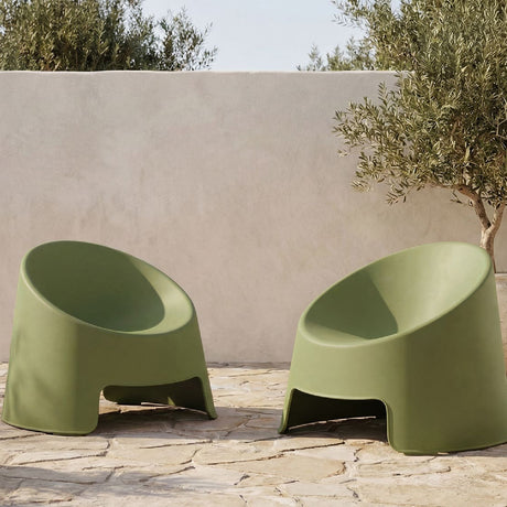 Round Outdoor Accent Chairs (2) | Novi Living Nolla