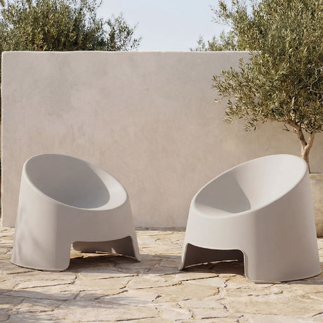 Round Outdoor Accent Chairs (2) | Novi Living Nolla