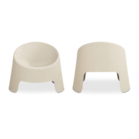 Round Outdoor Accent Chairs (2) | Novi Living Nolla