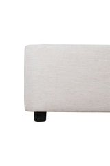 Modern European furniture - White Linen Queen Bed - www.oroa.com