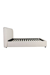 Modern European furniture - White Linen King Bed - www.oroa.com