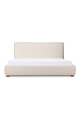 Modern European furniture - Beige Linen Blend Bed - www.oroa.com
