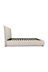Modern European furniture - Beige Linen Blend Bed - www.oroa.com