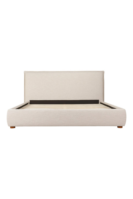 Modern European furniture - Beige Linen Blend Bed - www.oroa.com