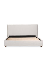 Modern European furniture - Gray Linen Blend Bed - www.oroa.com
