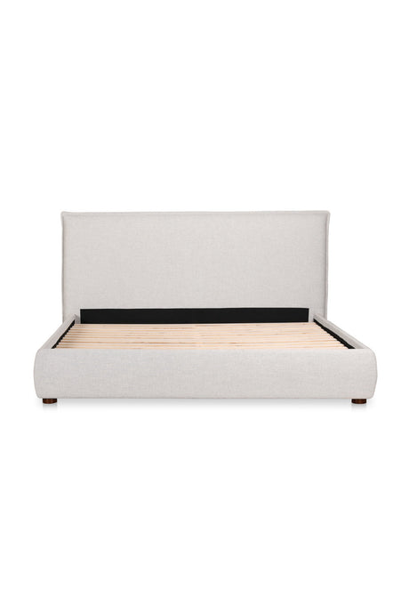 Modern European furniture - Gray Linen Blend Bed - www.oroa.com
