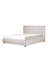 Modern European furniture - Gray Linen Blend Bed - www.oroa.com