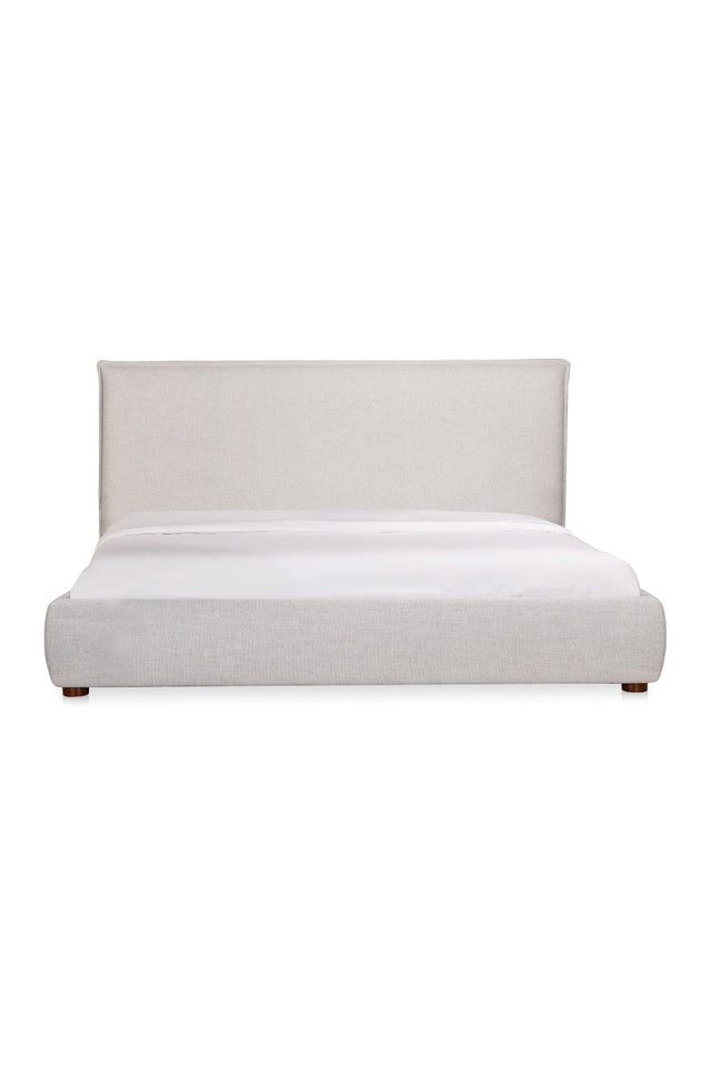 Modern European furniture - Gray Linen Blend Bed - www.oroa.com