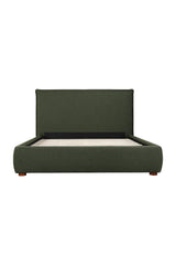 Modern European furniture - Green Linen Blend King Bed - www.oroa.com