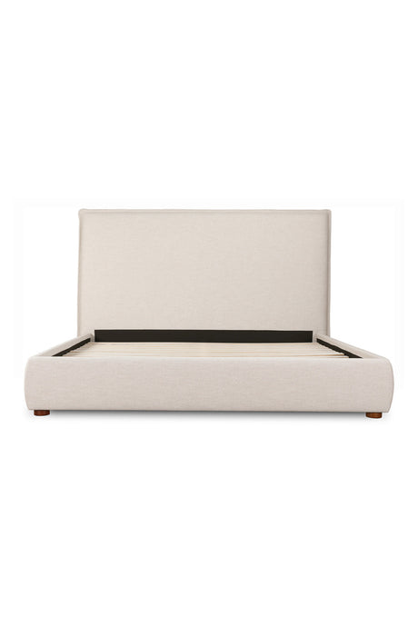 Modern European furniture - Beige Linen Blend Bed - www.oroa.com