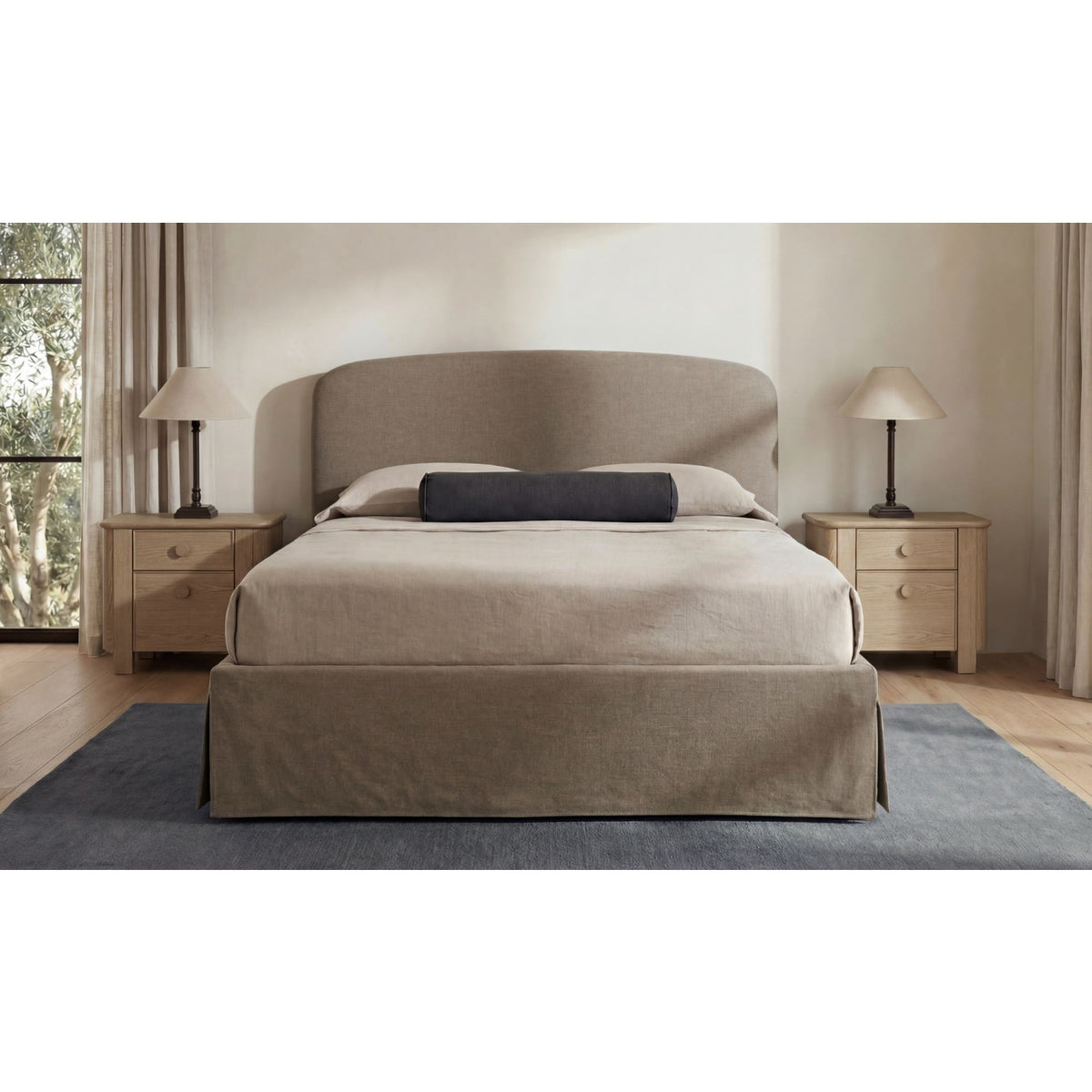 Slipcover Storage King Bed | Novi Living Joan