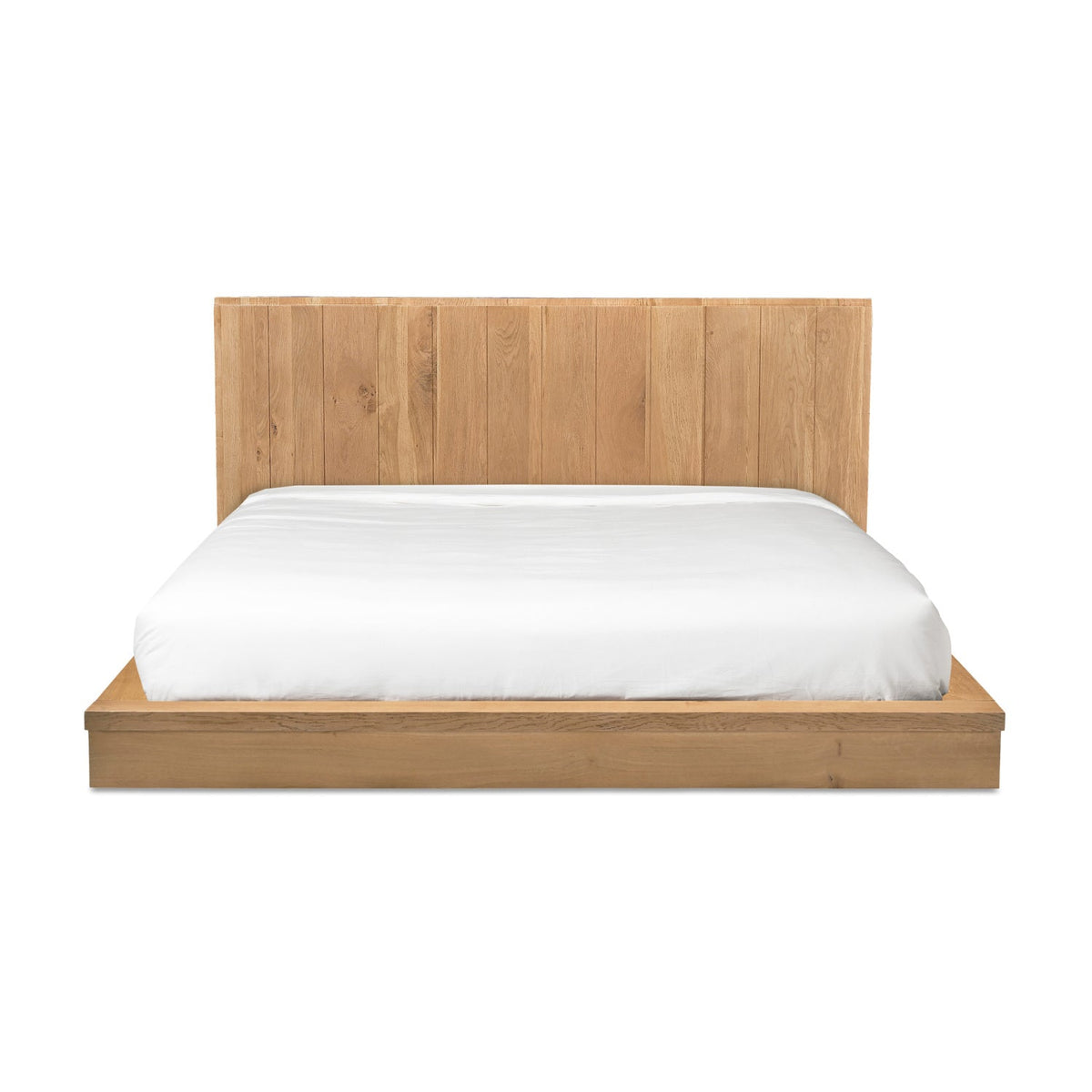 Modern European furniture - Solid Oak Wood Bed - www.oroa.com