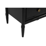 Modern European furniture - Black 5-Drawer Chest - www.oroa.com