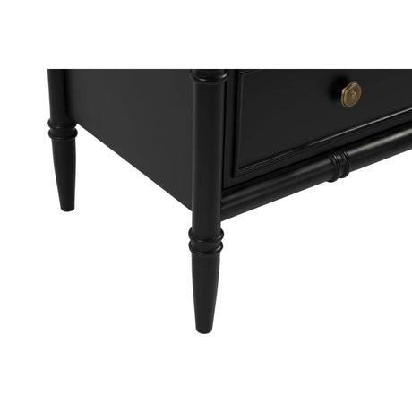 Modern European furniture - Black 5-Drawer Chest - www.oroa.com