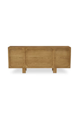 Modern European furniture - Japandi Oak 4-Door Sideboard - www.oroa.com