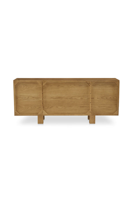 Modern European furniture - Japandi Oak 4-Door Sideboard - www.oroa.com